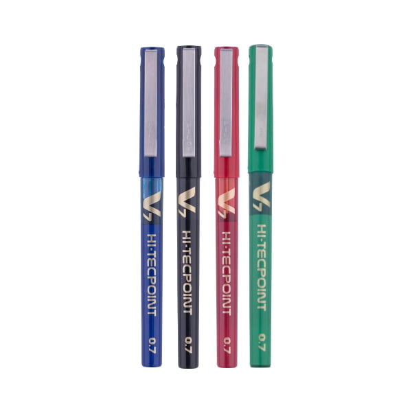 Pilot Hi-Tecpoint V7 0.7mm Fine Point Pure Liquid Ink Roller Ball Pen Pilot Hi-Tecpoint V7 0.7mm Fine Point Pure Liquid Ink Roller Ball Pen