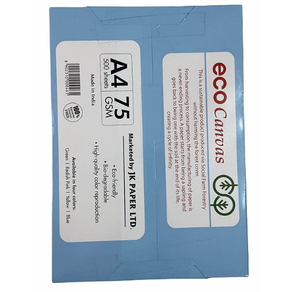 JK Eco Canvas Paper A4 75 Blue JK Eco Canvas Paper A4 75 Blue