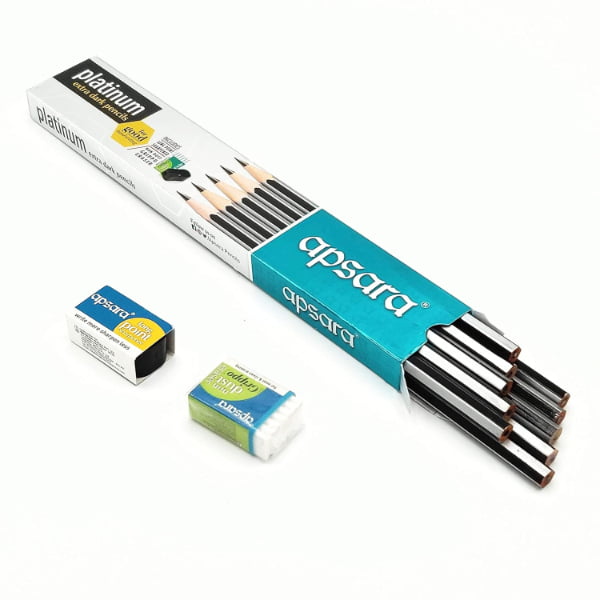 Apsara platinum extra dark pencils Apsara platinum extra dark pencils