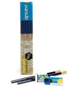 Apsara regal gold extra dark pencils Apsara regal gold extra dark pencils
