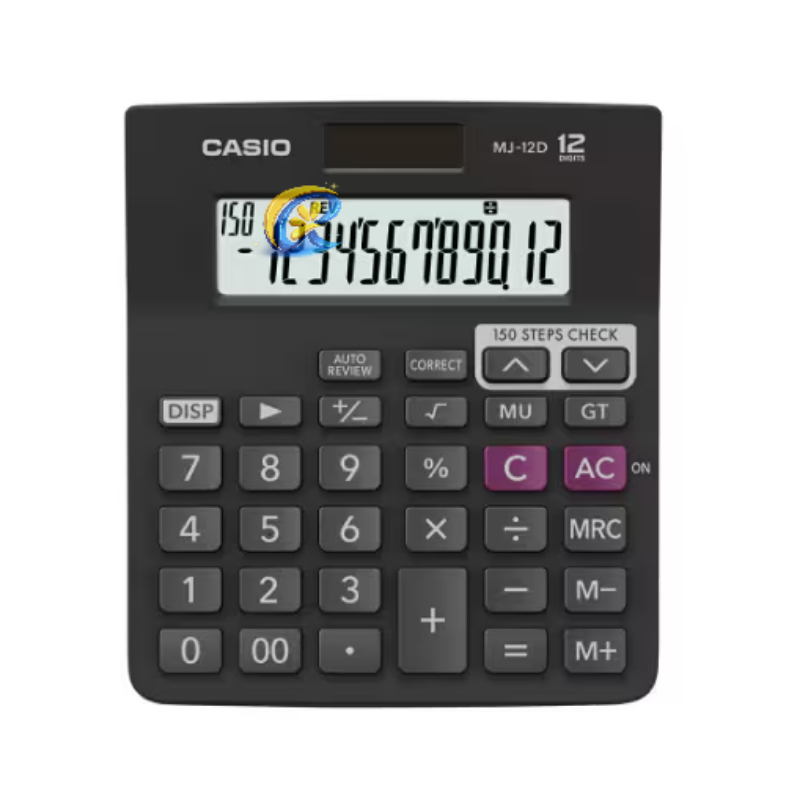 [Casio MJ-12D] Casio MJ-12D 12 Digit Desktop Calculator with Large Display for Office, Shop & Business Use
